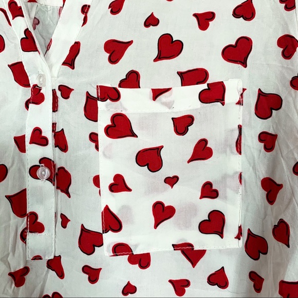 Willi Smith • Heart Print Blouse - Picture 5 of 6